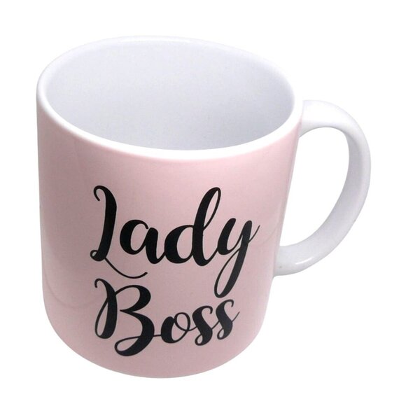 Lady Boss Pink Ceramic Coffee Mug 21 Oz TMD Holdings - Picture 1 of 6